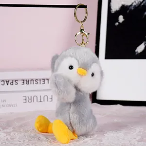 Plush duck keychain cute animal doll soft toy pendant fluffy bag charm cute key ring