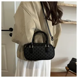 Neue retro bedruckte kleine Handtasche, vielseitige Umhängetasche für Damen im Alltag.