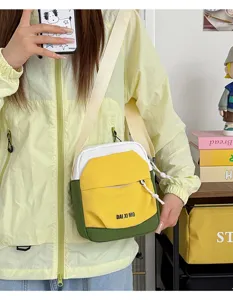 Casual colorblock τσάντα χιαστί για γυναίκες, ελαφριά τσάντα τηλεφώνου εξωτερικού χώρου.