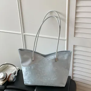 Κομψή μεγάλη γυναικεία τσάντα tote, άνετη casual τσάντα ώμου με μεγάλη χωρητικότητα.