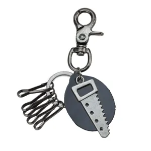 Llavero de sierra miniatura metal plateado antiguo colgante herramienta bolso chic!