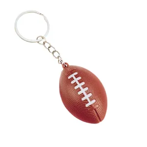 Llavero de fútbol americano de simulación colgante deportivo de moda para regalo al aire libre