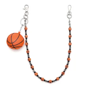 Cadena de cintura de baloncesto americana cadena de pantalón punk hip-hop con colgante