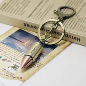 Vintage Bronze Kugel Schlüsselanhänger Legierung Schlüsselring Karabiner Tasche Geschenk