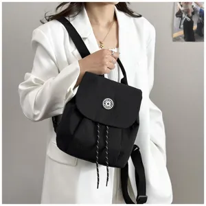 Mini sac à dos noir minimaliste pour femme sac à dos décontracté élégant usage quotidien
