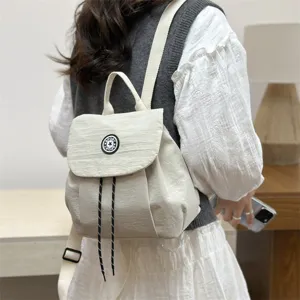 Mini sac à dos décontracté style coréen pour femme, étanche léger, vue principale chic