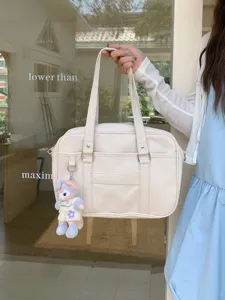 La bellissima borsa shopper uniforme JK giapponese per donna con grande capacità stile