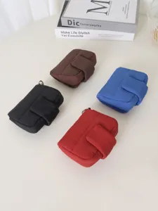 Mini Borsa Quadrata Trapuntata in Nylon Borsa Casual per Rossetto Portamonete Piccola Borsa a Tracolla per Donne Abbinamento Quotidiano