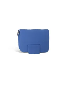 Piccolo portamonete trapuntato blu portatile custodia per rossetto borsa di moda multifunzionale