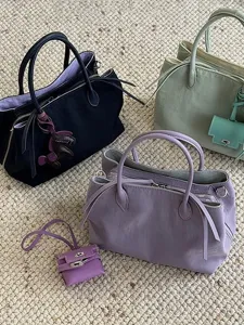 Stylish nylon tote handbags set with multiple compartments, perfect for daily commuting.