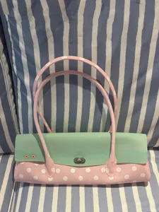Gynaikeia Moda Polka Dot Tsanta Omou PVC Jelly Chic Tsanta Maschalis Casual Kathimerini Tsanta
