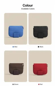 Portable quilted mini square bag, cute coin purse and lipstick pouch in multi-color options.
