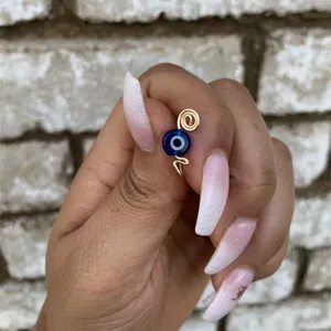 Boze oog nep neusring manchet geen piercing goudkleurige draad open lichaamssieraden voor vrouw