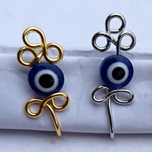 Boze oog neus manchet geen piercing neusring clip op lichaam sieraden detailweergave