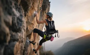 Detailansicht des leichten Trailrunning-Rucksacks für Wandern, Radfahren und Outdoor-Marathons.