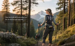 Leichter atmungsaktiver Trailrunning-Westen-Rucksack für Outdoor-Wandern und Marathonsport.