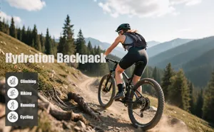 Leichter Trinkrucksack für Trailrunning, Radfahren, Wandern und Outdoor-Aktivitäten.