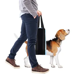 Dog lifting harness for senior or injured dogs mobility support detail view showing comfortable strap.
