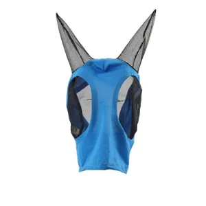 Horse fly mask with mesh ears and breathable eye protection net for riding outdoor care