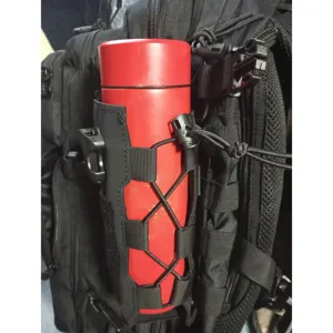 Tactical water bottle pouch molle bag attachment outdoor hiking accessory holder.