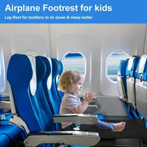 Portable airplane footrest for kids toddler travel seat extender hammock sleep comfort.