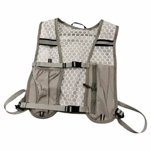 Outdoor sports mesh vest backpack with multi pockets for hiking, running and cycling.
