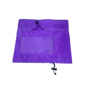 Waterproof dog shower cap for bathing and swimming, adjustable purple pet ear protection cover.