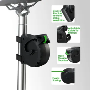 Oprolbare fietsremtouw voor mountainbiking en buitenouder-kind fietsen veiligheid.