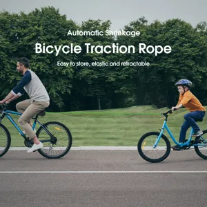 Fiets trektouw voor familie buiten fietsen, elastische en intrekbare kinderfiets riem.