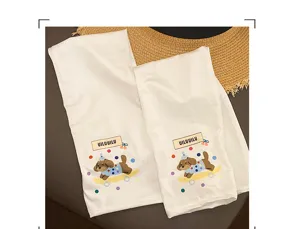 Cute puppy printed ice silk sun protection sleeves, summer UV proof cooling arm guards for women.