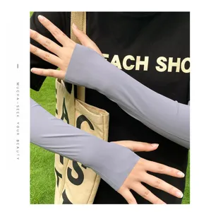 Summer ice silk sun protection arm sleeves for men and women driving cycling UV protection