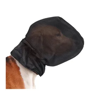 Atmungsaktive Haustier Mesh Gesichtsmaske Schutzhund Haube für Wanderung Sicherheit