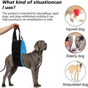 Dog lift harness support sling for senior injured dogs mobility aid rehabilitation walk gear.