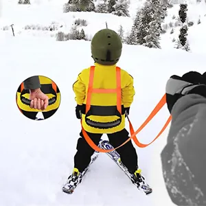 Kinderen ski veiligheidsharnas trainingsgurt met riem en handvat voor buitensporten.