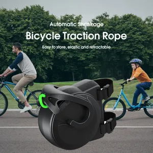 Intrekbare fiets-trekknoop voor familie buitenfietsen, elastisch en gemakkelijk op te bergen.