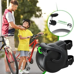 Duurzame fietsduwstang voor familiefietsen, veilige fietstrekriem voor kinderen.