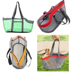 Sac de transport pour animaux en filet respirant, sac de voyage léger pour petits chiens et chats.
