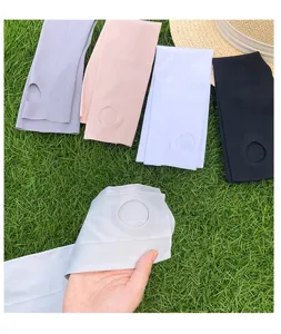Summer ice silk sun protection arm sleeves for men and women, anti-UV outdoor cycling driving.