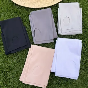 Summer ice silk sun protection sleeves, seamless UV block cooling arm covers for driving outdoor.