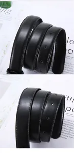 Classic black casual women leather belt minimalist detail view showcasing smooth finish.