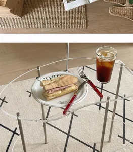 Moderne minimalistische acryl salontafel helder meubelstuk voor de woonkamer