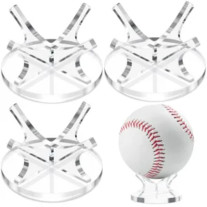 Acrylic Sports Ball Display Stand For Tennis Baseball And Golf Minimalist Desktop Storage Organizer
