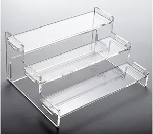 Transparente Acryl 3-Stufen Display Ständer für Figuren, Blindboxen und Cupcakes Dekoration.
