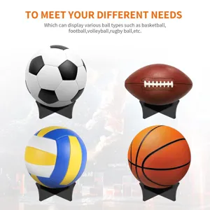 Acrylic sports ball display stand for basketball football volleyball rugby display holder rack