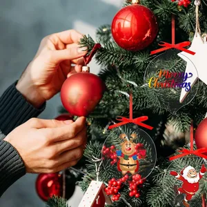 Kerstboom helder acryl hangend ornament feestelijke feestdecoratie DIY knutselartikel