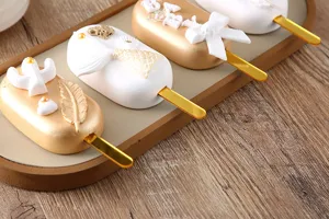 Palitos de helado de acrilico reutilizables DIY artesania mini accesorios para postres