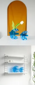 Acrylic flying bird vase nordic transparent flower arrangement home decor desktop ornament