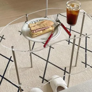 Moderne minimalistische transparante acryl salontafel meerlagige woonkamer tafel