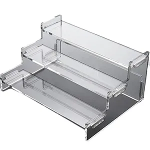 Klares Transparenter Acryl 3-stufiger Display Ständer Regal für Figuren und Cupcakes