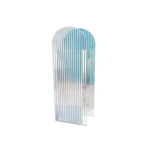 Vaso arco acrilico iridescente nordico decoro da tavola trasparente moderno estetica